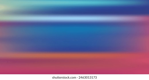 Smooth and blurry colorful gradient mesh background. Modern bright rainbow colors. Easy editable soft colored vector banner template. Premium quality.