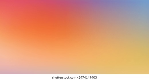 Smooth and blurry colorful gradient mesh background. Modern bright rainbow colors. Easy editable soft colored vector banner template. Premium quality