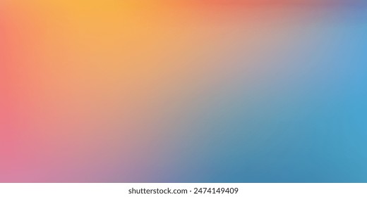 Smooth and blurry colorful gradient mesh background. Modern bright rainbow colors. Easy editable soft colored vector banner template. Premium quality