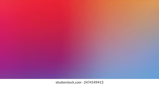 Smooth and blurry colorful gradient mesh background. Modern bright rainbow colors. Easy editable soft colored vector banner template. Premium quality