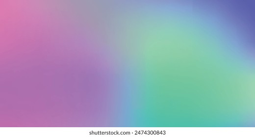 Smooth and blurry colorful gradient mesh background. Modern bright rainbow colors. Easy editable soft colored vector banner template. Premium quality