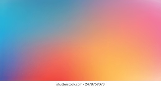 Smooth and blurry colorful gradient mesh background. Modern bright rainbow colors. Easy editable soft colored vector banner template. Premium quality