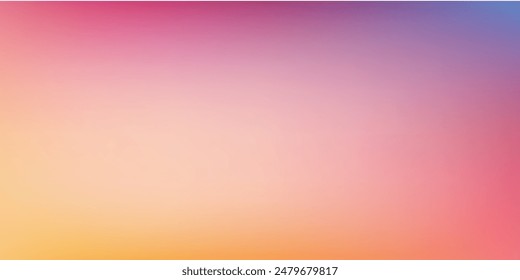 Smooth and blurry colorful gradient mesh background. Modern bright rainbow colors.
