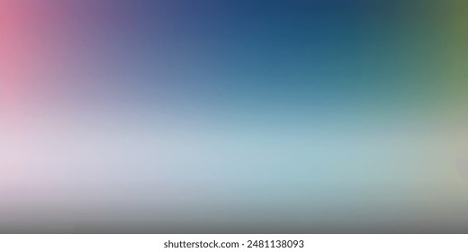 Smooth and blurry colorful gradient mesh background. Modern bright rainbow colors. Easy editable soft colored vector banner template. Premium quality