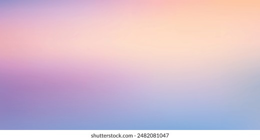 Smooth and blurry colorful gradient mesh background. Modern bright rainbow colors. Easy editable soft colored vector banner template. Premium quality