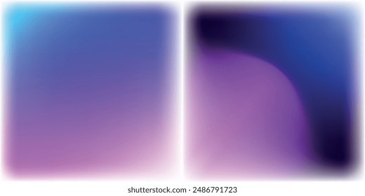 Smooth and blurry colorful gradient mesh background. Modern bright rainbow colors. Easy editable soft colored vector banner template.
