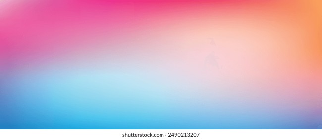 Smooth and blurry colorful gradient mesh background. Modern bright rainbow colors. Easy editable soft colored vector banner template. Premium quality