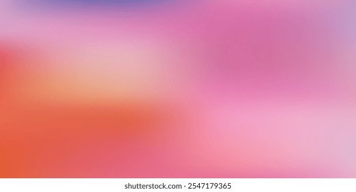 Smooth and blurry colorful gradient mesh background.