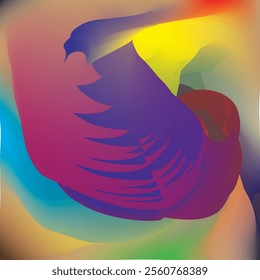  Smooth and blurry colorful gradient mesh background Modern bright rainbow 