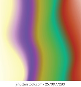 Smooth and blurry colorful gradient mesh wrapping