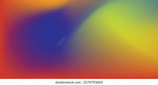 Smooth and blurry colorful gradient mesh background. Modern bright rainbow colors. Easy editable soft colored vector banner template modern background