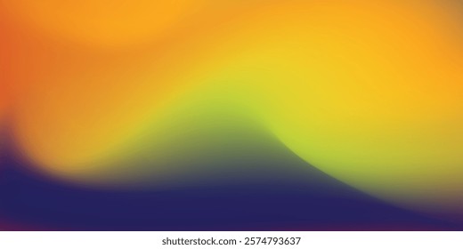 Smooth and blurry colorful gradient mesh background. Modern bright rainbow colors. Easy editable soft colored vector banner template modern background