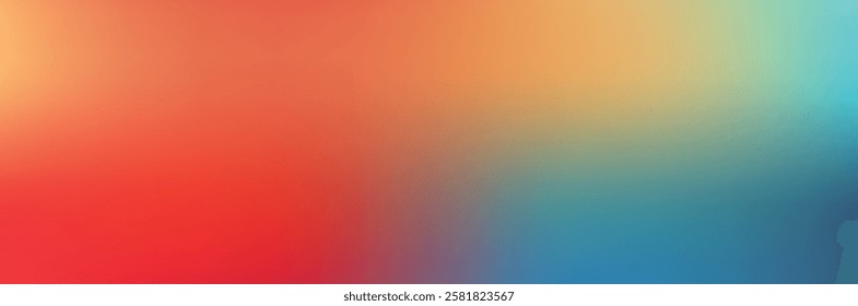 Smooth and blurry colorful gradient mesh background. Modern bright rainbow colors. Easy editable soft colored vector banner template. Premium quality