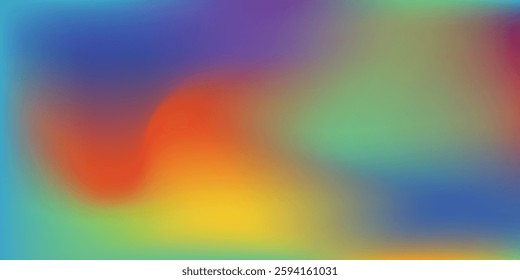 Smooth and blurry colorful gradient mesh background. Modern bright rainbow colors art