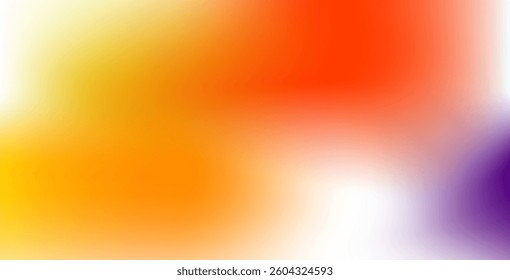 Smooth and blurry colorful gradient mesh background with modern bright rainbow hues. Easily editable soft vector template, perfect for banners, presentations, and premium digital designs.