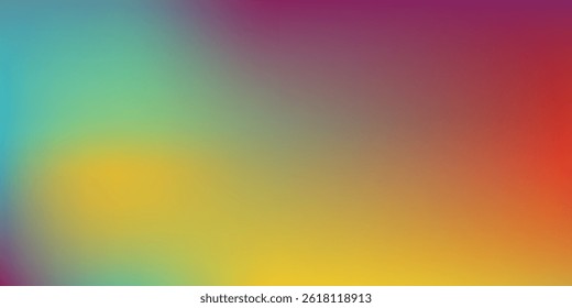 Smooth and blurry colorful gradient mesh background. Modern bright rainbow colors. Easy editable soft colored vector banner template. Premium quality.eps 10