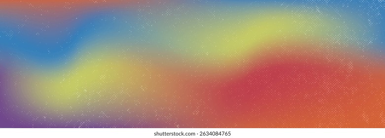 Smooth and blurry colorful gradient mesh background. Modern bright rainbow colors. Easy editable soft colored vector banner template. eps10.