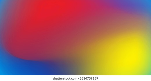 Smooth and blurry colorful gradient mesh background. Modern bright rainbow colors. Easy to edit soft colored vector banner template. Premium quality