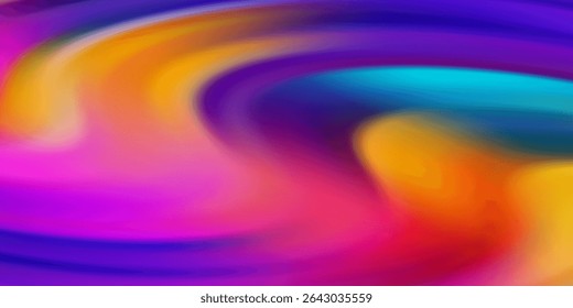 Smooth and blurry colorful gradient mesh background. 