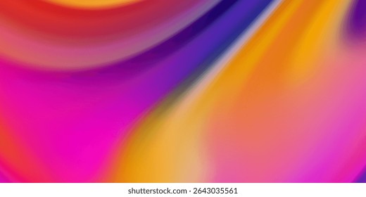 Smooth and blurry colorful gradient mesh background. 