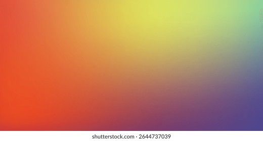 Smooth and blurry colorful gradient mesh background. Modern bright rainbow colors. Easy editable soft colored vector banner template.