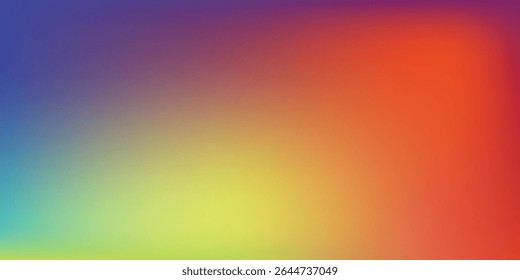 Fondo de malla de degradado colorido liso y borroso. Colores brillantes modernos del arco iris. Plantilla de Anuncio de Vector de color suave fácil de editar.