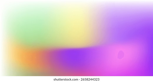 Fondo de malla de degradado colorido liso y borroso. Colores brillantes modernos del arco iris. Plantilla de Anuncio de Vector de color suave fácil de editar