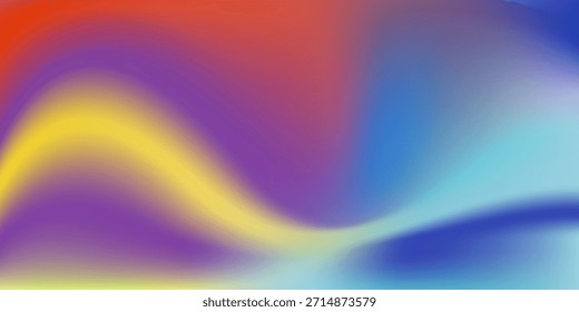 Fondo de malla de degradado colorido liso y borroso. Colores brillantes modernos del arco iris. Plantilla de Anuncio de Vector de color suave fácil de editar. Calidad Premium.