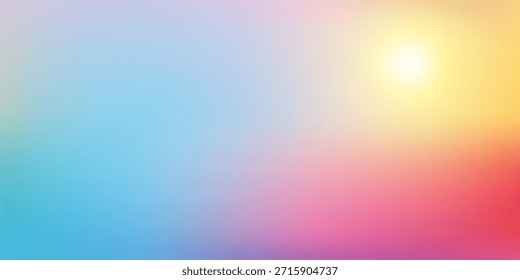 Fondo de malla de degradado colorido liso y borroso. Colores brillantes modernos del arco iris. Plantilla de Anuncio de Vector de color suave fácil de editar. Calidad de Premium