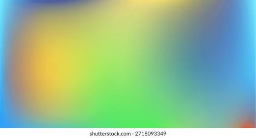 Fondo de malla de degradado colorido liso y borroso. Colores brillantes modernos del arco iris. Plantilla de Anuncio de Vector de color suave fácil de editar. Calidad de Premium