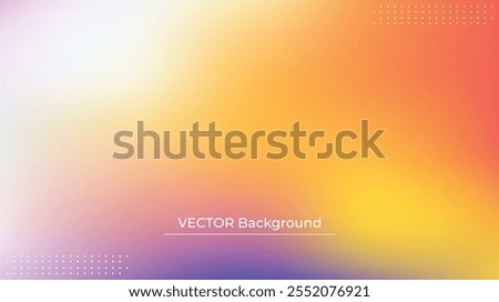 Smooth and blurry colorful gradient mesh background. Modern bright rainbow colors. Easy editable soft colored vector banner template. Premium quality