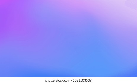 A smooth, blurry gradient background transitioning from a light purple at the top to a vibrant blue at the bottom. 
