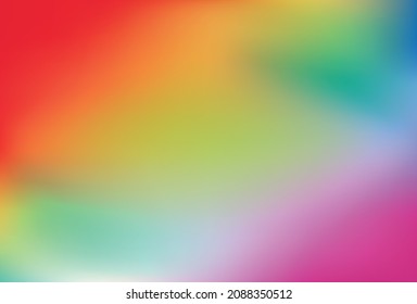 Smooth and blurry rainbow gradient mesh background.