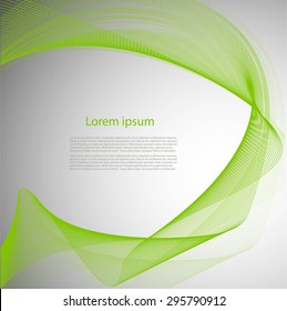 Smooth bright lines on gray background