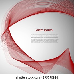 Smooth bright lines on gray background