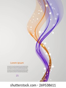 Smooth bright lines with stars
