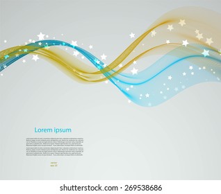 Smooth bright lines with stars