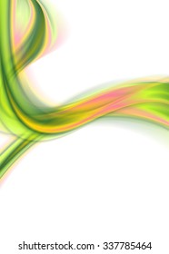 Smooth bright waves abstract background. Vector graphic design