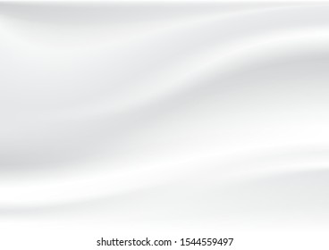 Smooth clean white cloth Abstract illustration vector background