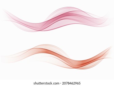 Unas bonitas olas, claras y suaves. Olear fondo vectorial abstracto.