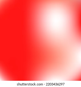 Smooth Color Fashion Vibrant Gradient Background. Liquid Watercolor Trendy Red Smooth Surface. White Bright Spotlight Light Blurry Wallpaper. Neon Vector Vivid Multicolor Gradient Mesh.