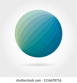 Smooth color gradient icon logo. Vector illustration for your design project.