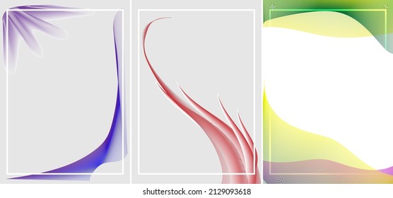 Glatte Farbwellenlinie mit solch hellem Hintergrund, moderne Abstraktvorlage