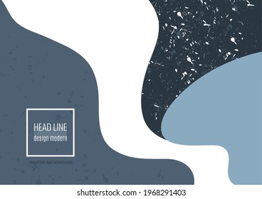 Formas de color liso, pequeñas partículas. Diseño de portada, afiche, volante, diseño de libros. Ilustración del vector