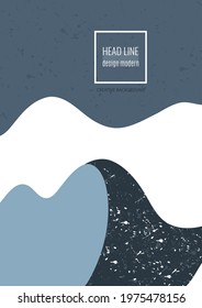 Smooth colored shapes, small particles. Design for cover, poster, flyer, book design. Vector illustration