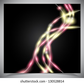 Smooth colorful abstract glowing background. Vector illustration