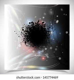 Smooth colorful abstract glowing background. Vector illustration