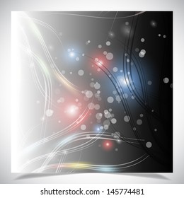 Smooth colorful abstract glowing background. Vector illustration