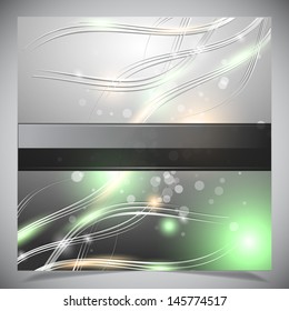 Smooth colorful abstract glowing background. Vector illustration