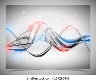Smooth colorful abstract glowing background. Vector illustration
